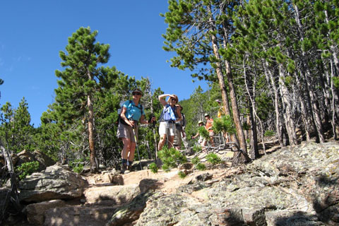 hikers on Storm Pass Trail