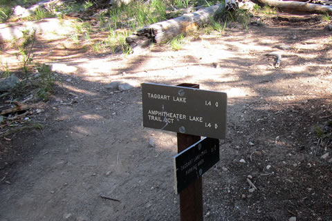 Bradley Lake Junction sign