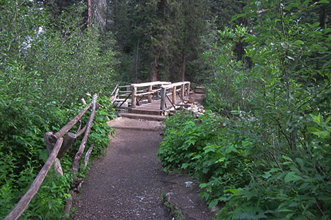 Bridge over Casceade Creek below Hidden Falls