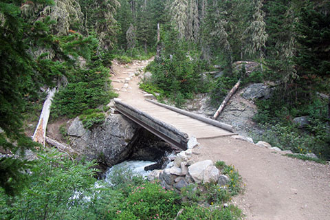 Bridge along good trail