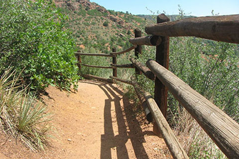 Fence along the trail