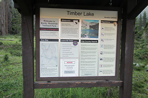 Timber Lake Trail Kiosk