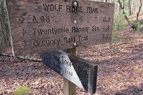 Twentymile Loop Trail sign