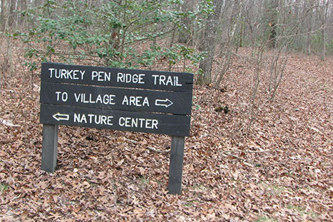 Turkey Pen Ridge sign