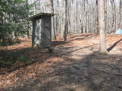 outhouse at Alum Gap